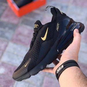 کفش نایک ایرمکس ۲۷۰ Nike Air Max مشکی نایک طلایی