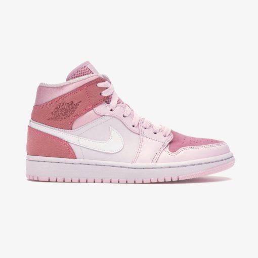 کفش زنانه نایکی ایر جردن وان صورتی Jordan 1 Mid Digital Pink