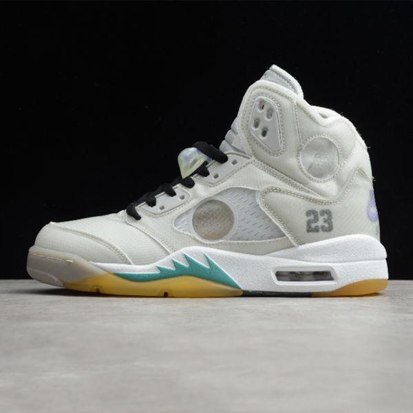 نایک ایر جردن 5 رترو آف وایت Air-Jordan-5-Retro-Off-White