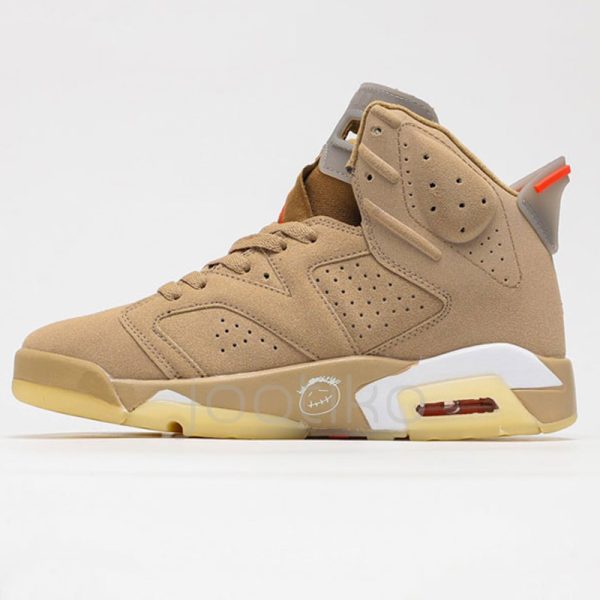 جردن 6 تراویس اسکات خاکی Jordan 6 Retro Travis Scott British Khaki