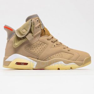 جردن 6 تراویس اسکات خاکی Jordan 6 Retro Travis Scott British Khaki