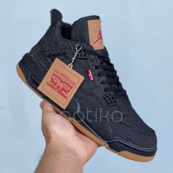 نایک جردن 4 رترو Jordan 4 Retro Levi's Black