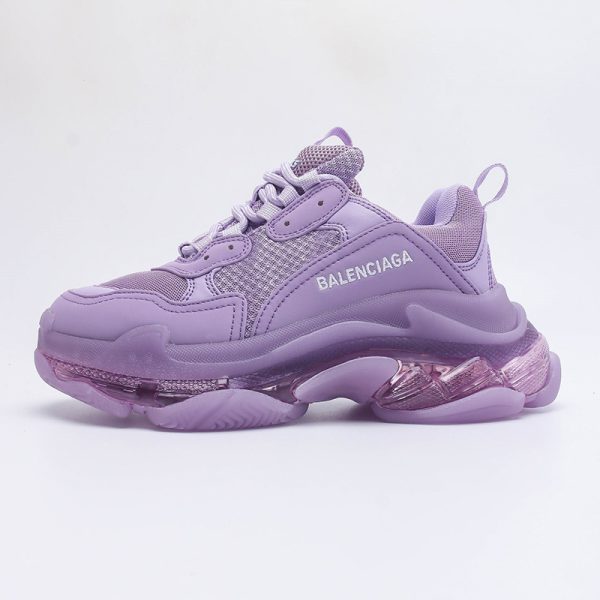 کفش زنانه بالنسیاگا تریپل اس Balenciaga Triple S Clear Sole Purple