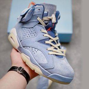 جردن 6 تراویس اسکات هیوستون اویلرز Travis Scott x Air Jordan 6 Houston Oilers