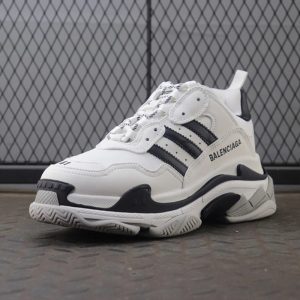 BALENCIAGA X ADIDASMENS TRIPLE S - WHITE/BLACK