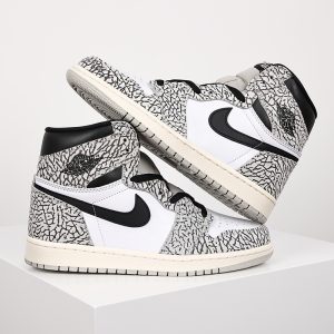 نایک جردن وان وایت سمنت Jordan 1 Retro High OG White Cement