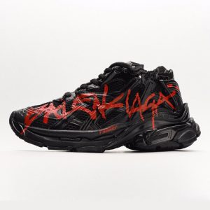 Balenciaga Runner Graffiti Black Red