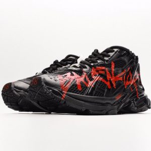 Balenciaga Runner Graffiti Black Red