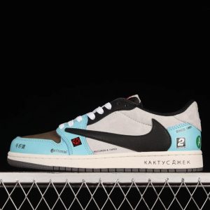 Travis Scott x Nk Air Jordan 1 Low OG SP "JACKBOYS" Joint BMW M3 Water Blue