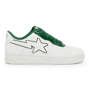 A Bathing Ape Bape Sta Low White Green