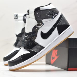 جردن وان رترو اسپایدرمن Jordan 1 Retro High OG Spider-Man Black مشکی سفید