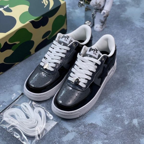 A Bathing Ape Bape Sta Low Grey Black