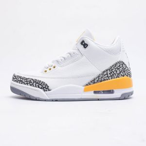 نایک جردن 3 رترو لیزر اورنج Jordan 3 Retro Laser Orange سفید نارنجی