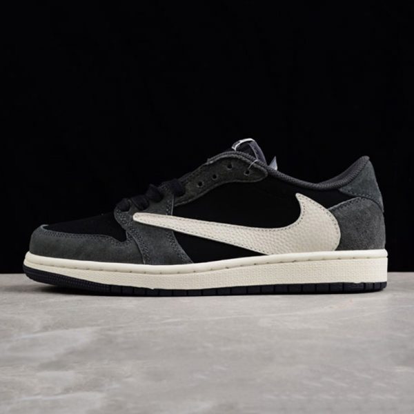 Jordan 1 Low OG Grey/Black Suede leather