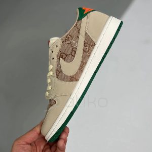 جردن وان لو تراویس اسکات گوچی Air Jordan1 Low X Travis Scott Gucci