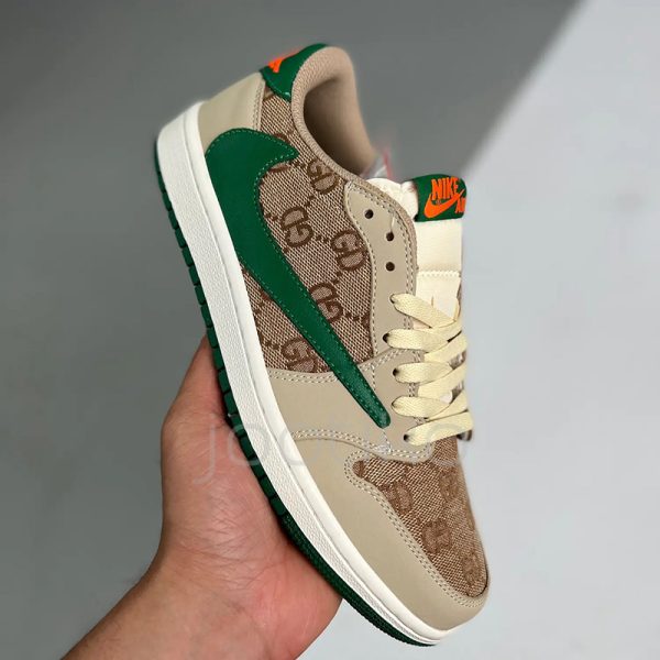 جردن وان لو تراویس اسکات گوچی Air Jordan1 Low X Travis Scott Gucci