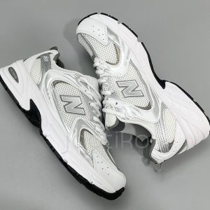 کفش نیوبالانس New Balance 530 White Silver Metallic نقره ای سفید متالیک