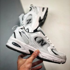 کفش نیوبالانس New Balance 530 White Black Details سفید مشکی