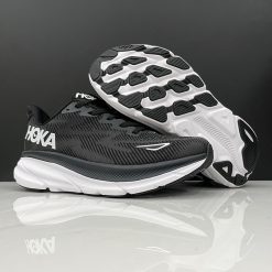 هوکا کلیفتون 9 مشکی سفید Hoka Clifton 9 Black White