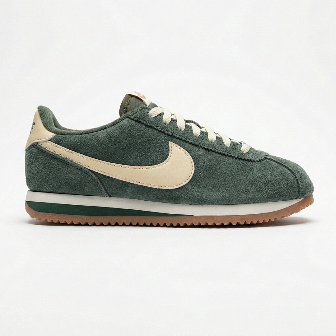نایک کورتز سبز تیره کرم Nike Cortez Vintage Green Gum FJ2530-301
