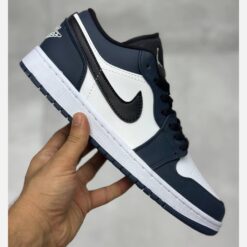 ایر جردن وان لو سرمه‌ای مشکی سفید Jordan 1 Low Armory Navy